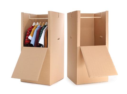 Wardrobe Boxes with Hanger Bars